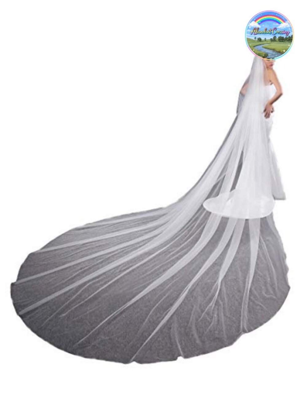 2 Tier Simple Wedding Bridal Veil With Metal Comb Soft Tulle